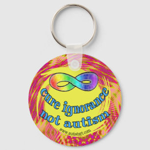 Cure Ignorance Not Autism Keychain