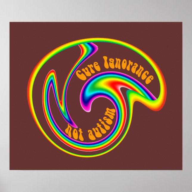 Cure Ignorance Swirl Posters (Front)