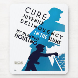 Cure Juvenile Delinquency in the Slums Mouse Pad