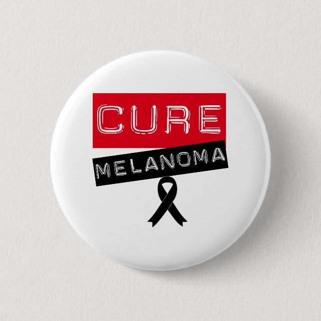 Cure Melanoma 2 Inch Round Button (Front)