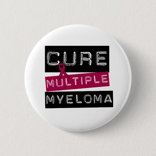 Cure Multiple Myeloma 2 Inch Round Button (Front)