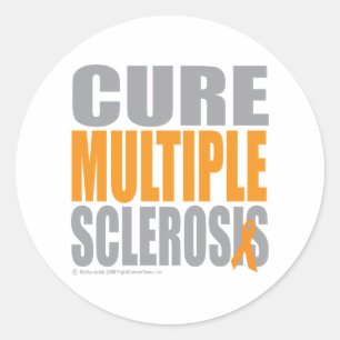Cure Multiple Sclerosis Classic Round Sticker