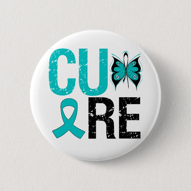 Cure PCOS 2 Inch Round Button (Front)