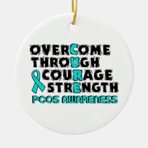 CURE...PCOS CERAMIC ORNAMENT