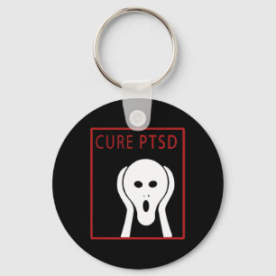 Cure Ptsd Awareness 2 Post Traumatic Stress Disord Keychain