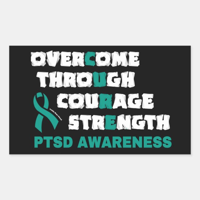 CURE...PTSD  STICKER (Front)