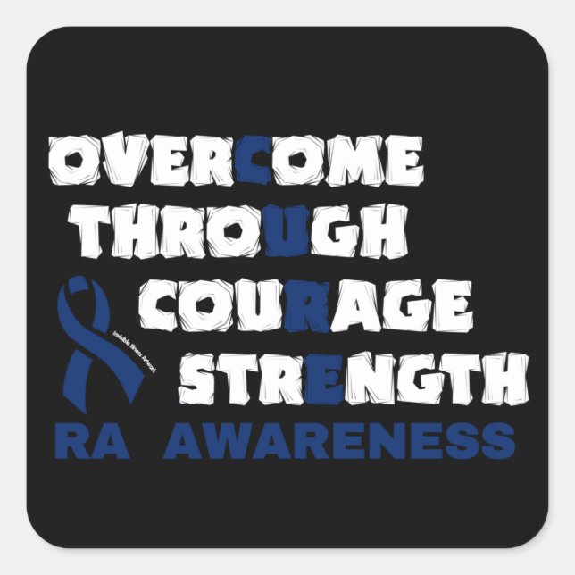 CURE...RA  SQUARE STICKER (Front)