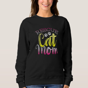 Cure Rescue Cat Mom Adoption Sweatshirt