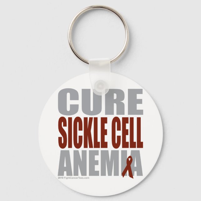 Cure Sickle Cell Anemia Keychain (Front)