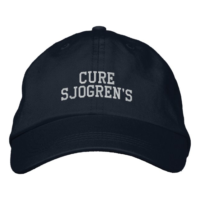 "Cure Sjogren's" - Embroidered Hat (Front)