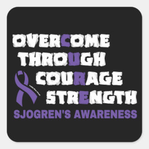 CURE...Sjogren's  Square Sticker