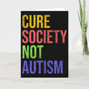 Cure Society Not Autism Awareness Acceptance Gift Card