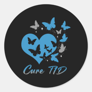 Cure T1D Type One Diabetes Awareness Day Warrior B Classic Round Sticker