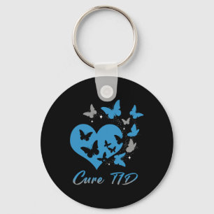 Cure T1D Type One Diabetes Awareness Day Warrior B Keychain