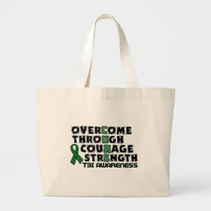 CURE...TBI LARGE TOTE BAG