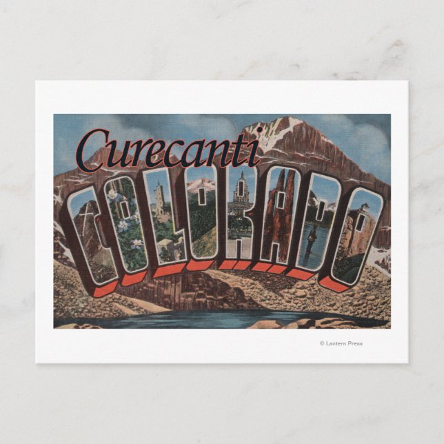 Curecanti, Colorado - Large Letter Scenes Postcard (Front)