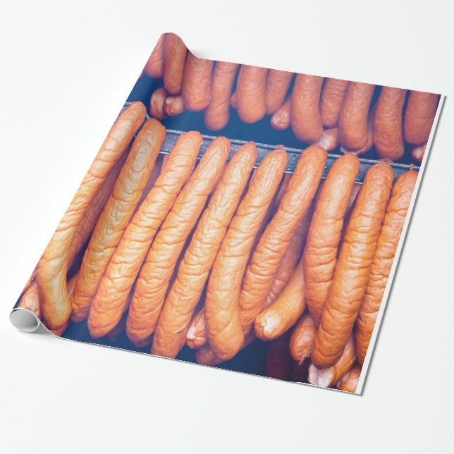 Cured Sausage Wrapping Paper (Unrolled)