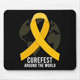 Curefest Around The World Childhood Cancer Awarene Mouse Pad