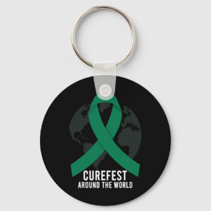 Curefest Around The World Liver Cancer Awareness W Keychain