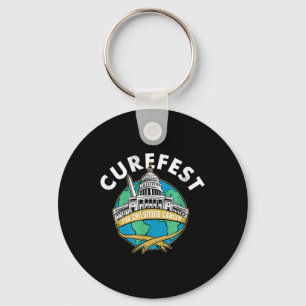 Curefest Childhood Cancer Curefest Around The Worl Keychain