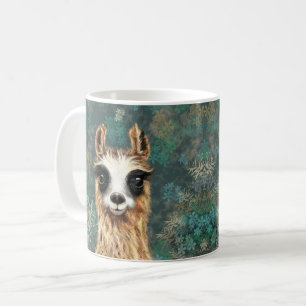 Curieuse Llama Bébé Drôle Mug Café