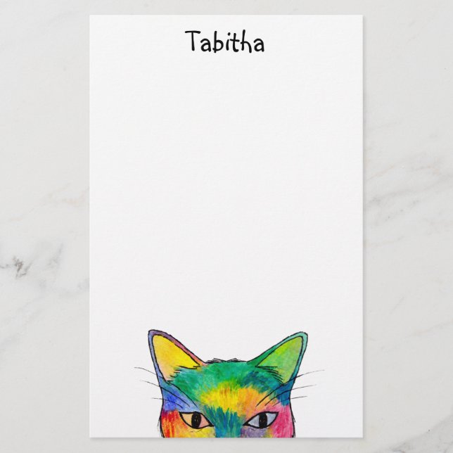 Curieuse papeterie Rainbow Cat (Devant)