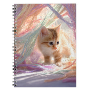 Curieux Carnet Kitten Pastel