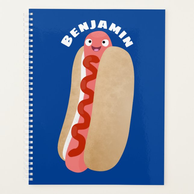 Curieux hot dog Weiner dessin animé (Devant)