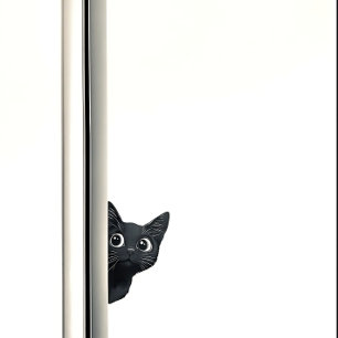 Curieux Kitty Chat Peek Drôle Sticker