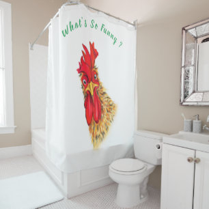 Curieux Rooste curieux Joueur rideau de douche