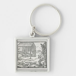Curing the Sick, Natives of Hispaniola Keychain