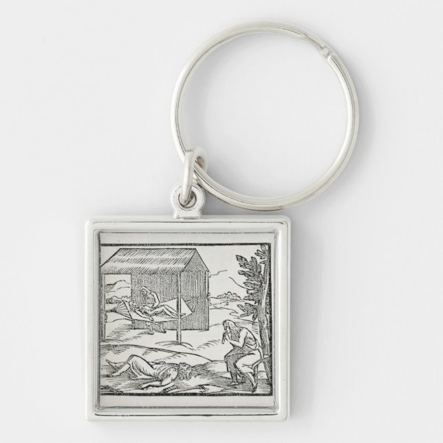 Curing the Sick, Natives of Hispaniola Keychain (Front)
