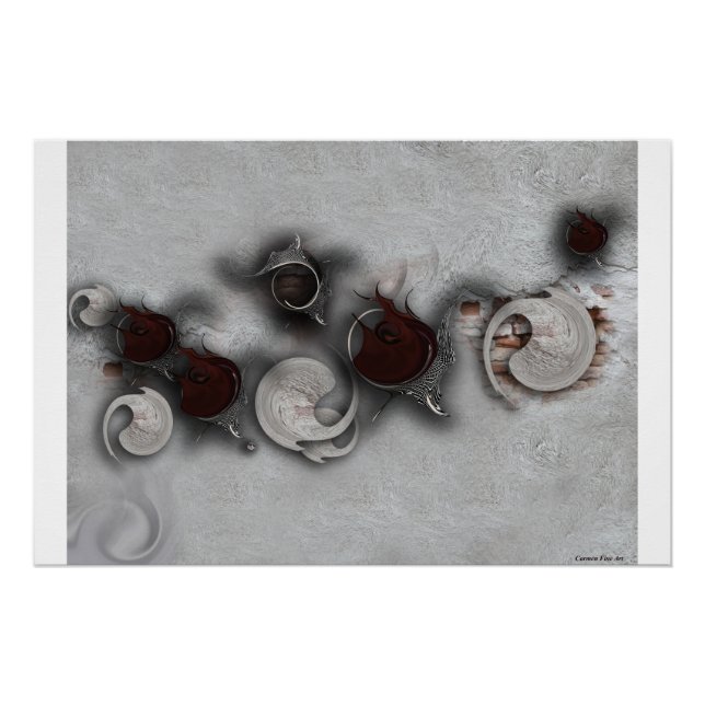 "Curiosité de la passion", Poster brillant (Devant)