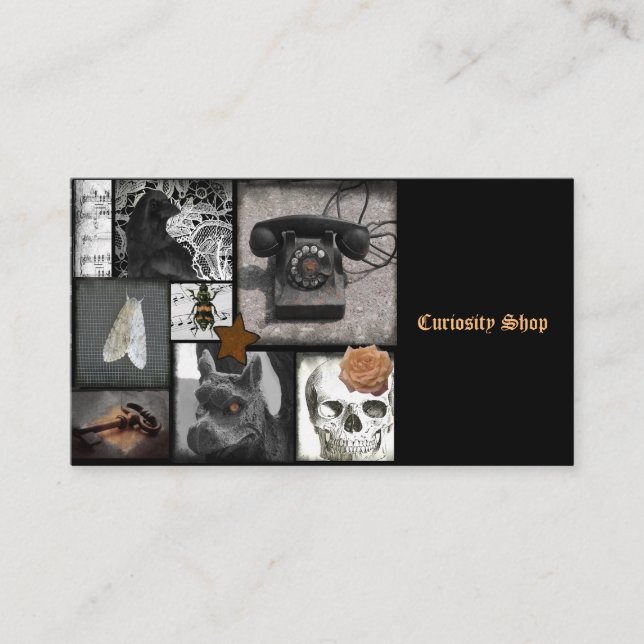 Curiosities Business Card (Front)