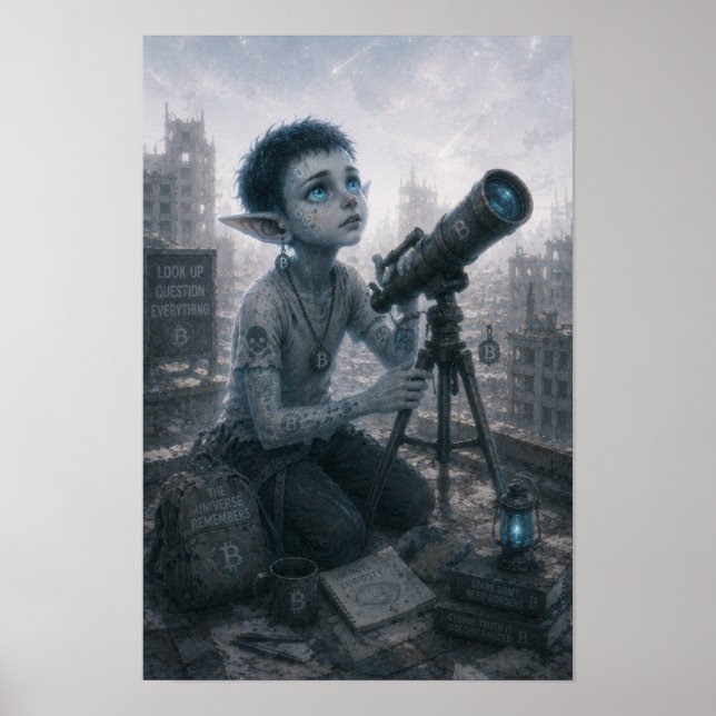 Curiosity / Astronomer / Rooftop Poster (Front)