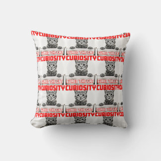 Curiosity Cured the Cat Throw Pillow