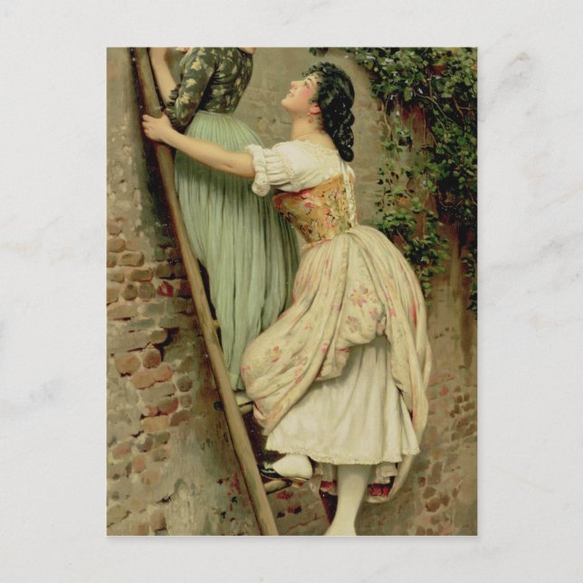 Curiosity, from the Pears Annual, Christmas, 1892 Holiday Postcard (Front)