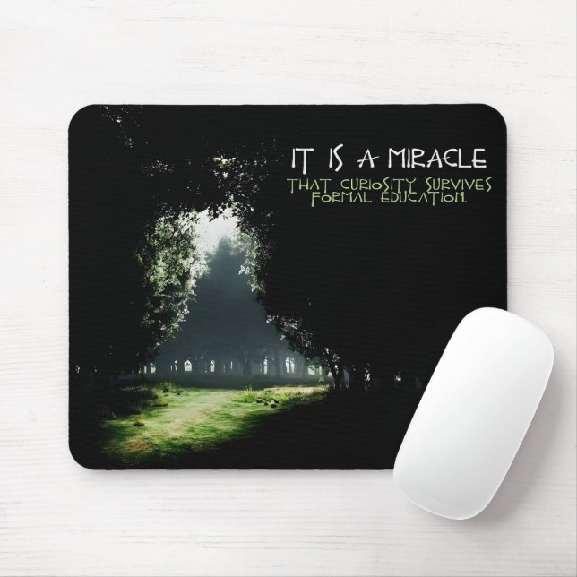 "Curiosity" Inspirational Quote Mouse Pad (With Mouse)