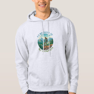 Curiosity Is My Compass Explorer T-Shirt Hoodie