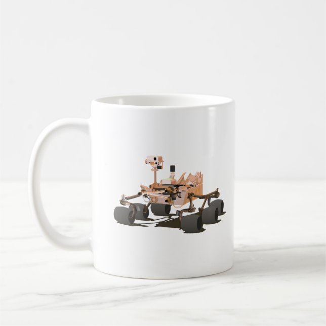 Curiosity Mars Rover Coffee Mug (Left)