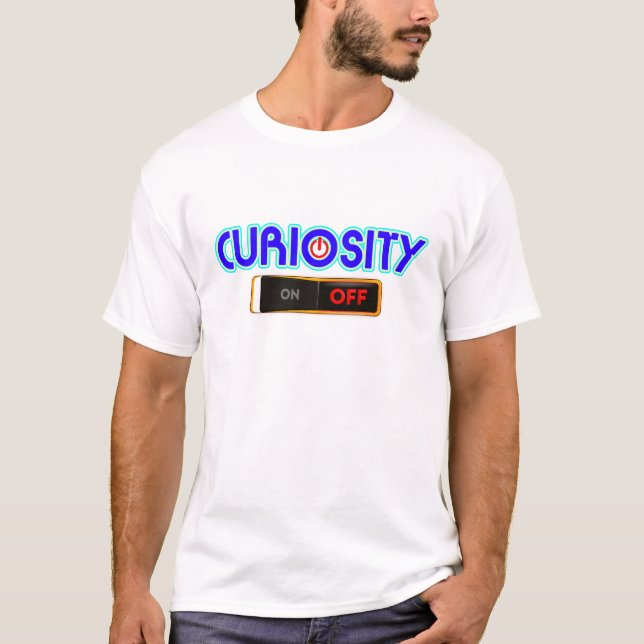 Curiosity OFF, Minimal Typography T-shirt (Front)