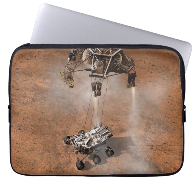 Curiosity Rover Landing On The Martian Surface. Laptop Sleeve (Front)