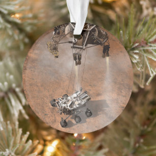 Curiosity Rover Landing On The Martian Surface. Ornament