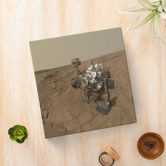 Curiosity Rover On The Surface Of Mars. Binder (In Situ)