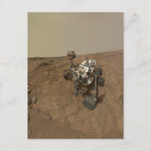 Curiosity Rover On The Surface Of Mars. Postcard