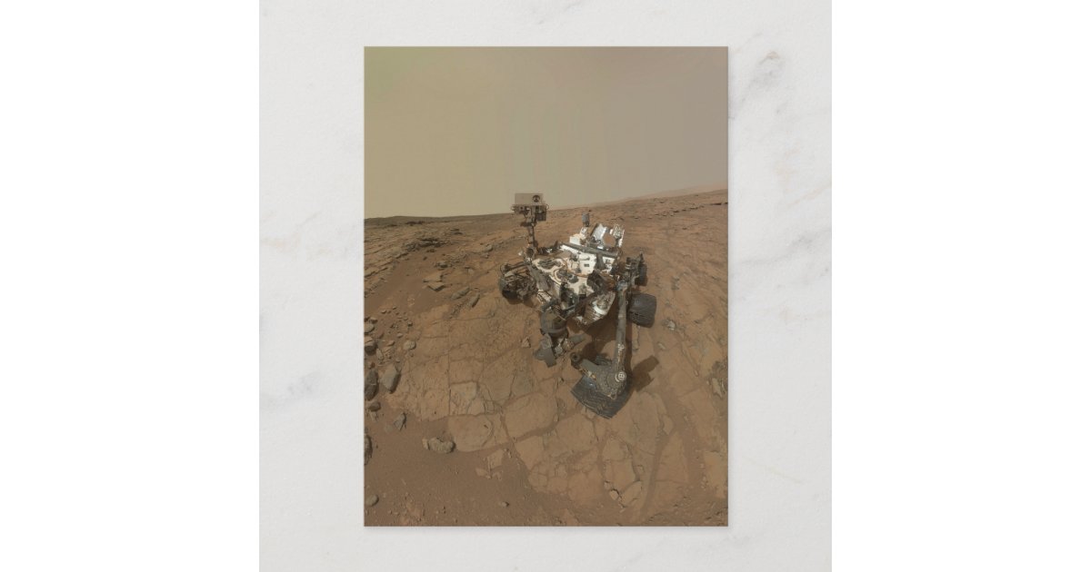 Curiosity Rover On The Surface Of Mars. Postcard | Zazzle