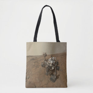 Curiosity Rover On The Surface Of Mars. Tote Bag