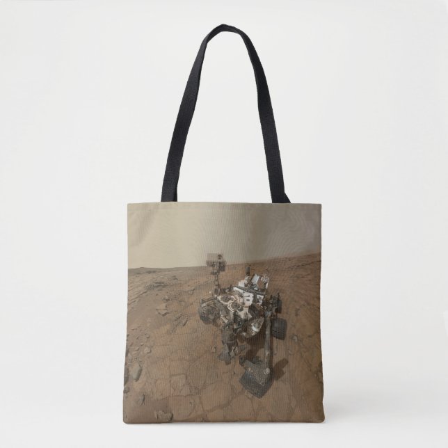 Curiosity Rover On The Surface Of Mars. Tote Bag (Front)