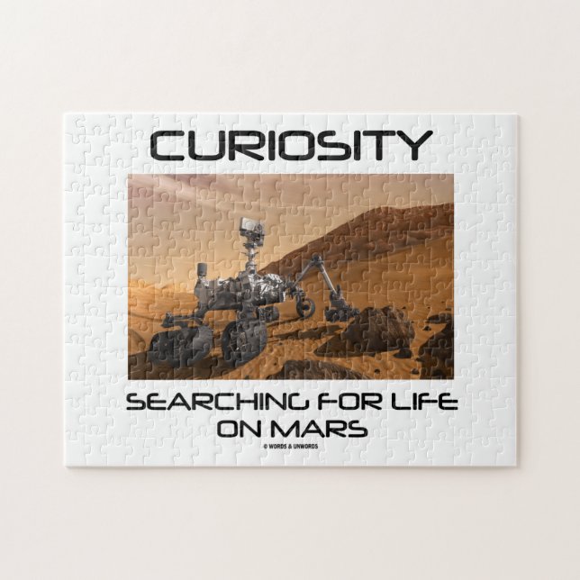 Curiosity Searching For Life On Mars (Mars Rover) Jigsaw Puzzle (Horizontal)