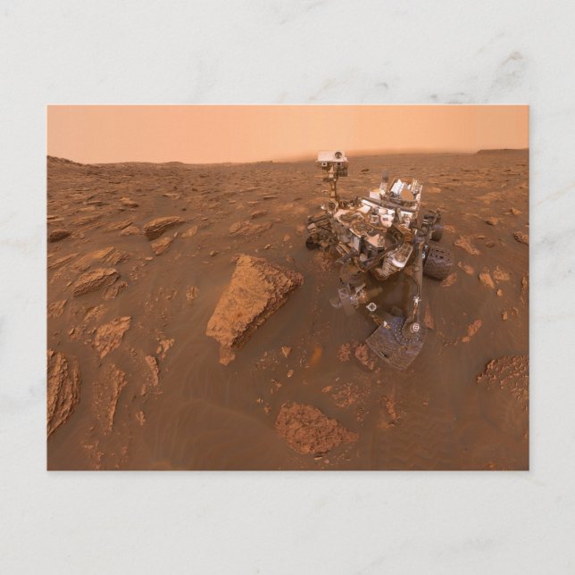 Curiosity Selfie on Mars June 15, 2018 Postcard (Front)